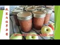 自制瓶装肉桂苹果酱 / Bottled Cinnamon Apple Jam | 酸甜可口，入嘴就化，要想长时间保存，掌握三个主要环节：煮酱、装瓶、抽真空 （V137）