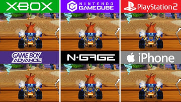 Crash Nitro Kart (2003) iOS vs N-Gage vs GBA vs PS2 vs GameCube vs Xbox (Which One is Better!)