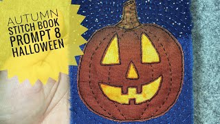 How To Slow Stitch A Jack O’ Lantern - Free Pattern & Tutorial - #halloween #pumpkin #embroidery
