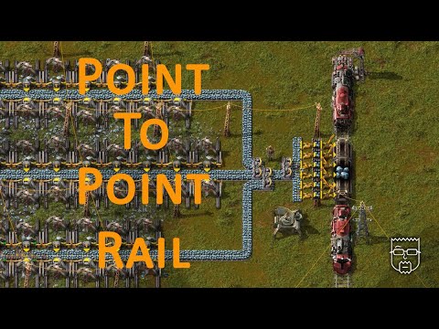 Early Game Point-to-Point Rail | Factorio "Quick" Tutorials - YouTube