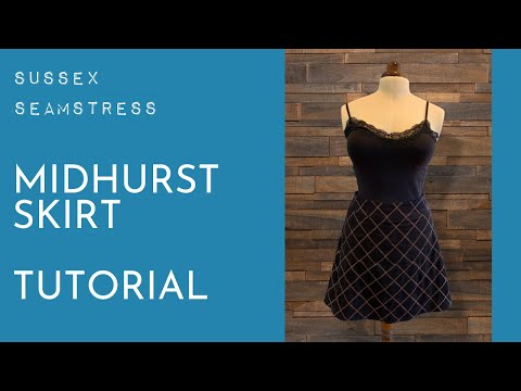 Midhurst A-Line Skirt Tutorial - Beginner Pattern - Sussex Seamstress