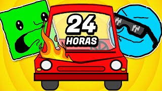 24 HORAS ENCERRADOS EN EL AUTO 🚗 | Cuadradito y Circulito Vlogs