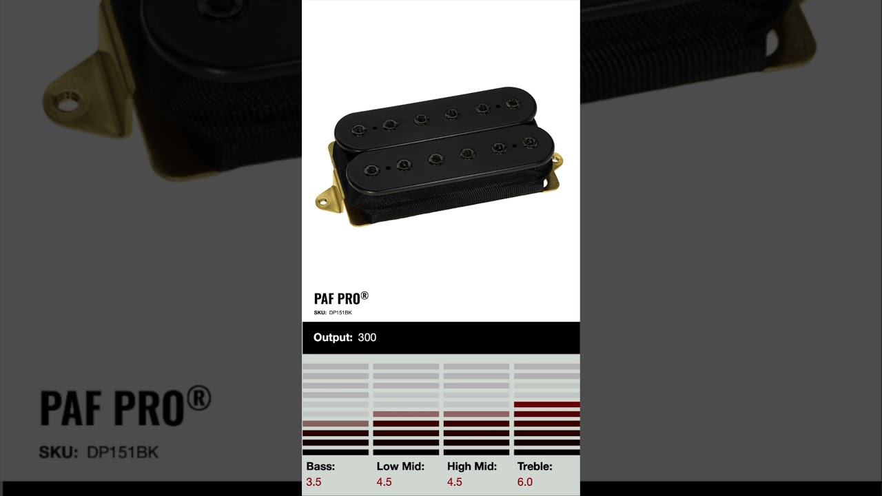 Dimarzio PAF Pro vs Dimarzio PAF 36 Aniversary