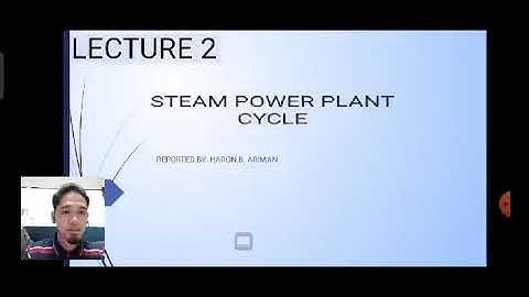 EE POWER PLANT ENGINEERING STEAM POWER PLANT CYCLE