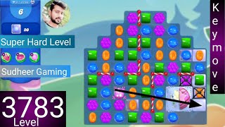 Candy crush saga level 3783 । No boosters । Super Hard level । Candy crush 3783 help। Sudheer Gaming