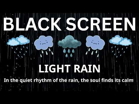 Rain and Thunder | BLACK SCREEN | Sleep, Study, Relax Instantly