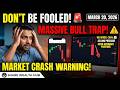 Nifty's Massive Bull Trap! Why the Market Might Crash on Monday ? | Market Analysis 20th March