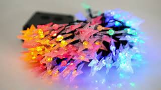 GPCT3066-2Pcs IP65 Waterproof Solar Powered Star String Lights