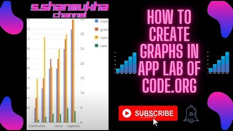 how to create Graphs in App lab of Code.org.