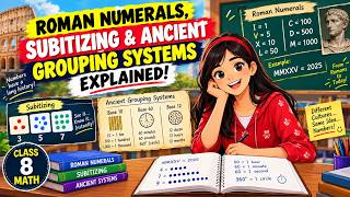 Roman Numerals, Subitizing & Ancient Grouping Systems Explained | Class 8 Math | 2D Animation