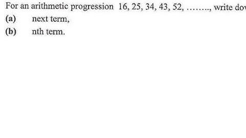 Arithmetic Progression (A.P) - Next time And nth term || Harrison J Zulu Tutor