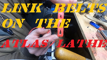 Installing Power twist Link Belts on Atlas Lathe To cure shaking or vibrating lathe VPT