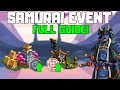 Samurai event guide  goodgame empire