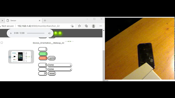 Use the android device orientation sensor