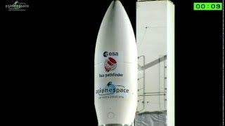 Launch of Arianespace Vega VV06 carrying LISA Pathfinder from Kourou