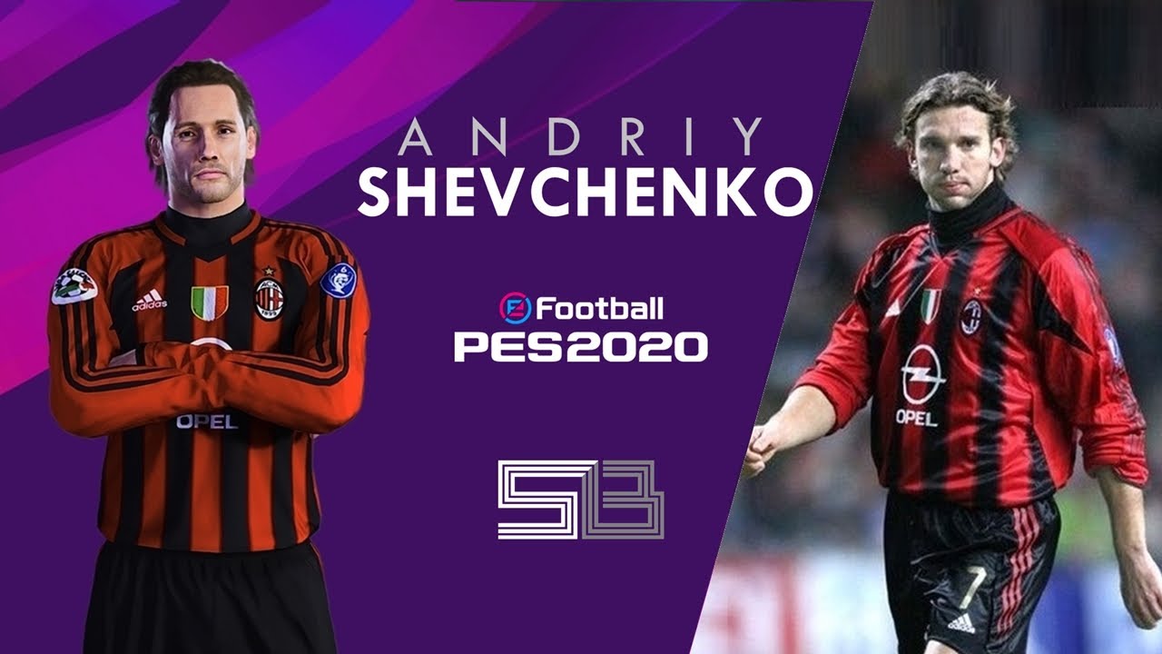 Shevchenko - eFootball PES 2020 (Stats, Face & Body) - YouTube