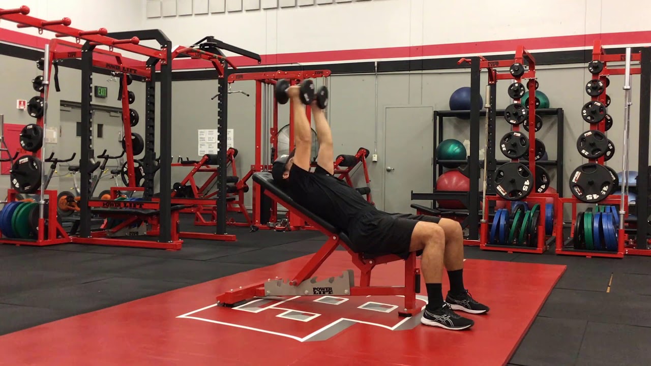 Bench Lat DB Pull - YouTube