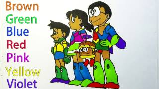 Coloring for kids Nobita's Space Heroes Movie Poster screenshot 1