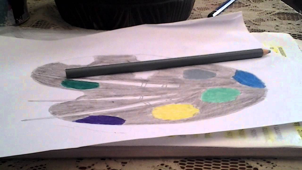 Como Agarrar Una Paleta De Pintura