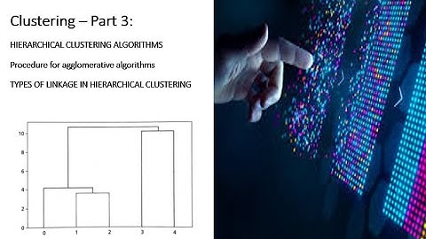 Lecture 73: Clustering – Part 3|HIERARCHICAL CLUSTERING|agglomerative algorithms|TYPES OF LINKAGE