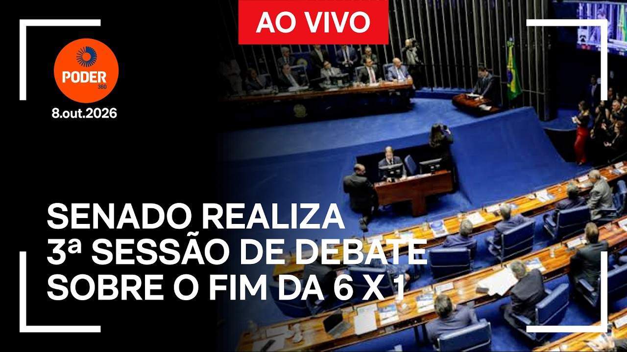 Ao vivo: Senado realiza 3ª sessão de debate sobre o fim da 6 X 1