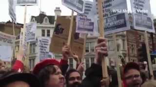 Thatcher Funeral Draws Protesters
