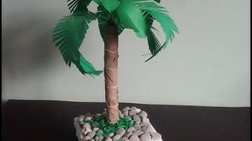 Palm tree. How to make a paper palm tree . Diy home decor