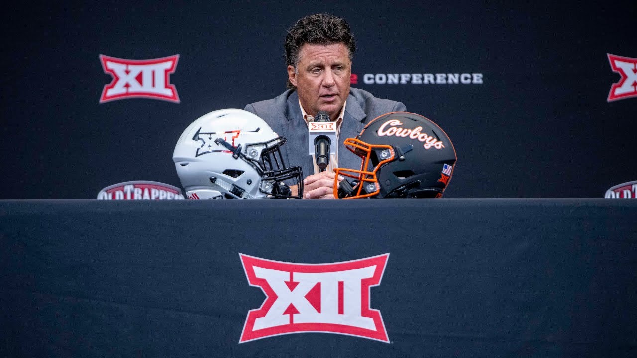 2022 Big 12 Football Media Days Oklahoma State Head Coach Mike Gundy