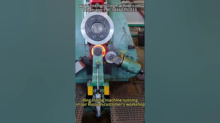 D51K CNC Ring Rolling Machine running video in our Russian customer's workshop #ringrollingmachine