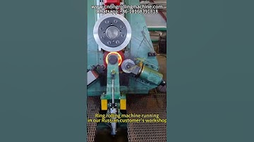 D51K CNC Ring Rolling Machine running video in our Russian customer