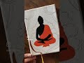 Youtube short  short  painting  acrylic painting  buddha painting  canvas