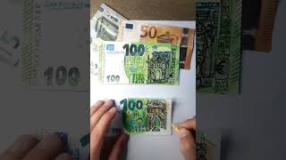 100 € - #painting #art #drawing #money #viral #youtubeshorts #artist #billionaire #banknotes #geld