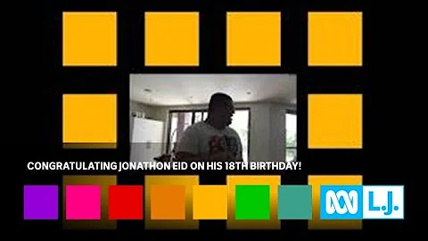 Congratulating Jonathon Eid on his 18th Birthday!