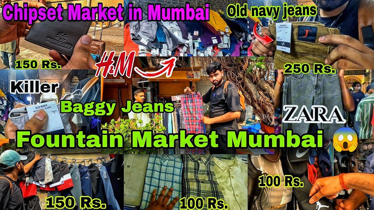 Fountain market CSMT😱|| Chipset Cloth Market Mumbai 🔥 || Chipset Jeans & More... #mumbai #chipest