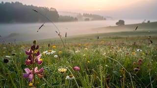 🔴 Early Morning Spring Meadow Ambience | Morning Birds, Bees & Cuckoo Sounds | LIVE screenshot 3