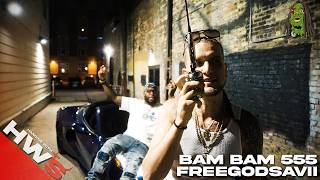 Bam Bam 555 x FreeGod Sa'Vii - Top Shelf Freestyle | Hanging With S8N