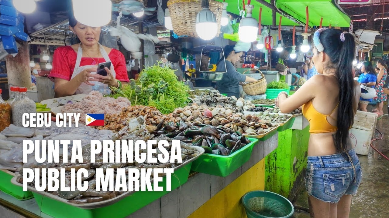 🇵🇭 [4K] Punta Princesa Public Market | Walking Tour | Cebu City | Philippines