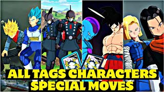 ALL TAGS CHARACTERS SPECIAL MOVES 🔥!!! IN DRAGON BALL LEGENDS