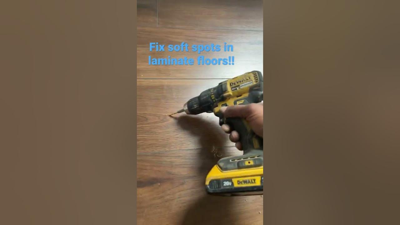 Fix soft spots in laminate floors. YouTube