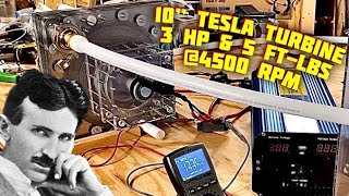 Amazing Tesla Turbine Dyno Tests  225 Kw Peak Power Output  Compressed Air  It Actually Works