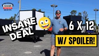 6X12 Enclosed Trailer For 3,999 .080 Polycore & Mag Wheels