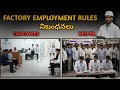 factory employment rules in telugu #pharmaceuticals #employment #jobalert @mr.logithan