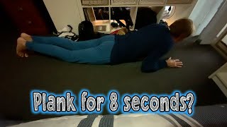 Guy Planks For 8 Seconds