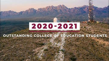 2020-2021 Outstanding College of Education Students