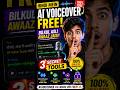🔥 Hindi Mein AI Voiceover Free — Bilkul Asli Awaaz Jaisi! 3 Secret Tools 2026 #shorts