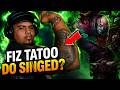 FIZ TATOO DO SINGED?? teste primeira edição de vídeo que eu estudei.
