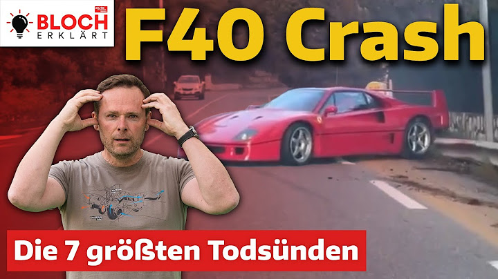 Ferrari F40 Crash: These are the 7 biggest deadly sins of the super sports car - Bloch explains #265