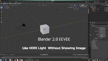 Blender 2.8 EEVEE Using HDRI Light Without Showing Image