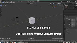 Blender 2.8 EEVEE Using HDRI Light Without Showing Image