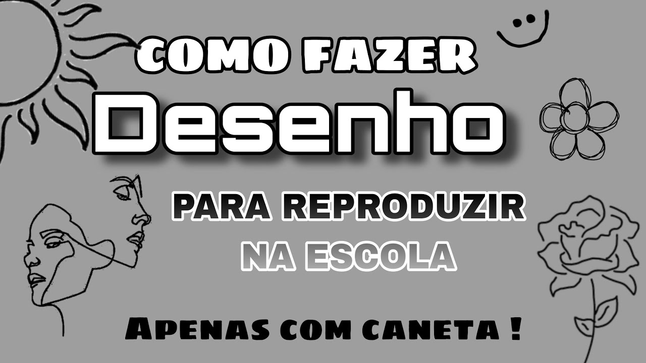 COMO FAZER DESENHO SIMPLES , PARA FAZER NA ESCOLA E DECORAR SEU CADERNO ...
